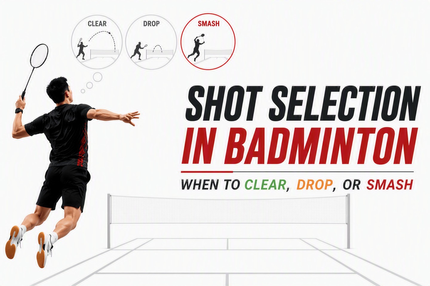 Knowing how to hit a clear, drop or smash is one thing. Knowing when to play each shot is what really makes the difference.

In this article, we break down:
🏸 When to clear
🎯 When to drop
💥 When to smash
🧠 How your position, balance and your opponent’s position affect your decision

Because sometimes the best shot isn't the most spectacular one — it's the one that puts you in the best position for the next shot.

👉 Read the full article at ShuttleSmash.com

#Badminton #BadmintonTips #BadmintonTraining #BadmintonTactics #BadmintonStrategy #BadmintonPlayers #BadmintonLife

https://shuttlesmash.com/badminton-shot-selection-clear-drop-smash/